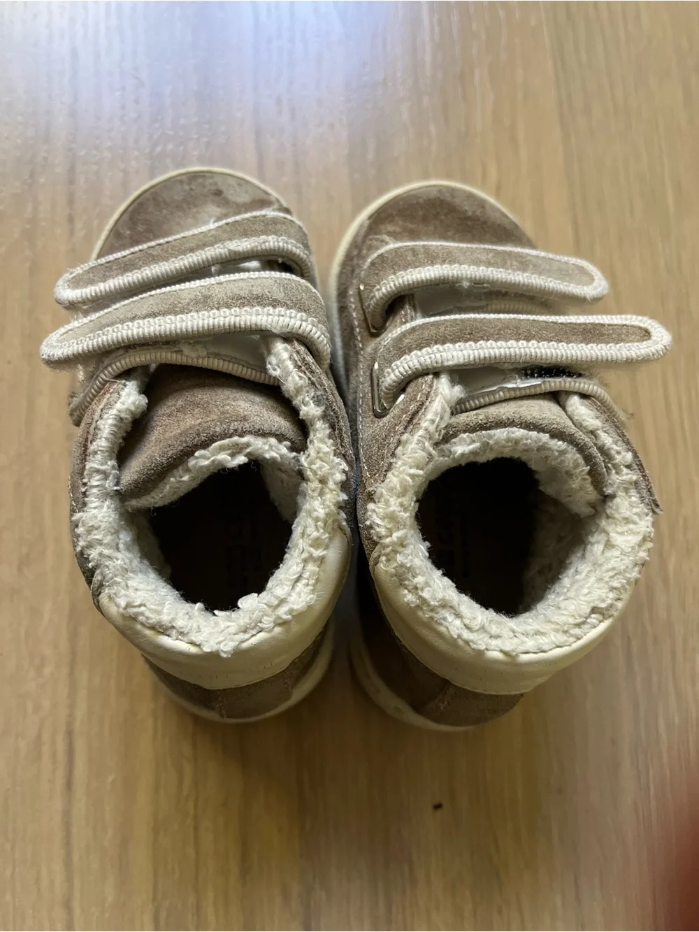 Golden Goose Brown Suede Fur Lined High Top Boots